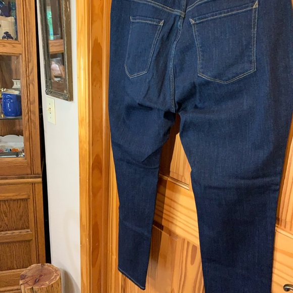 a.n.a Dark Blue Mid-Rise Curvy Skinny Jeans - Picture 5 of 6